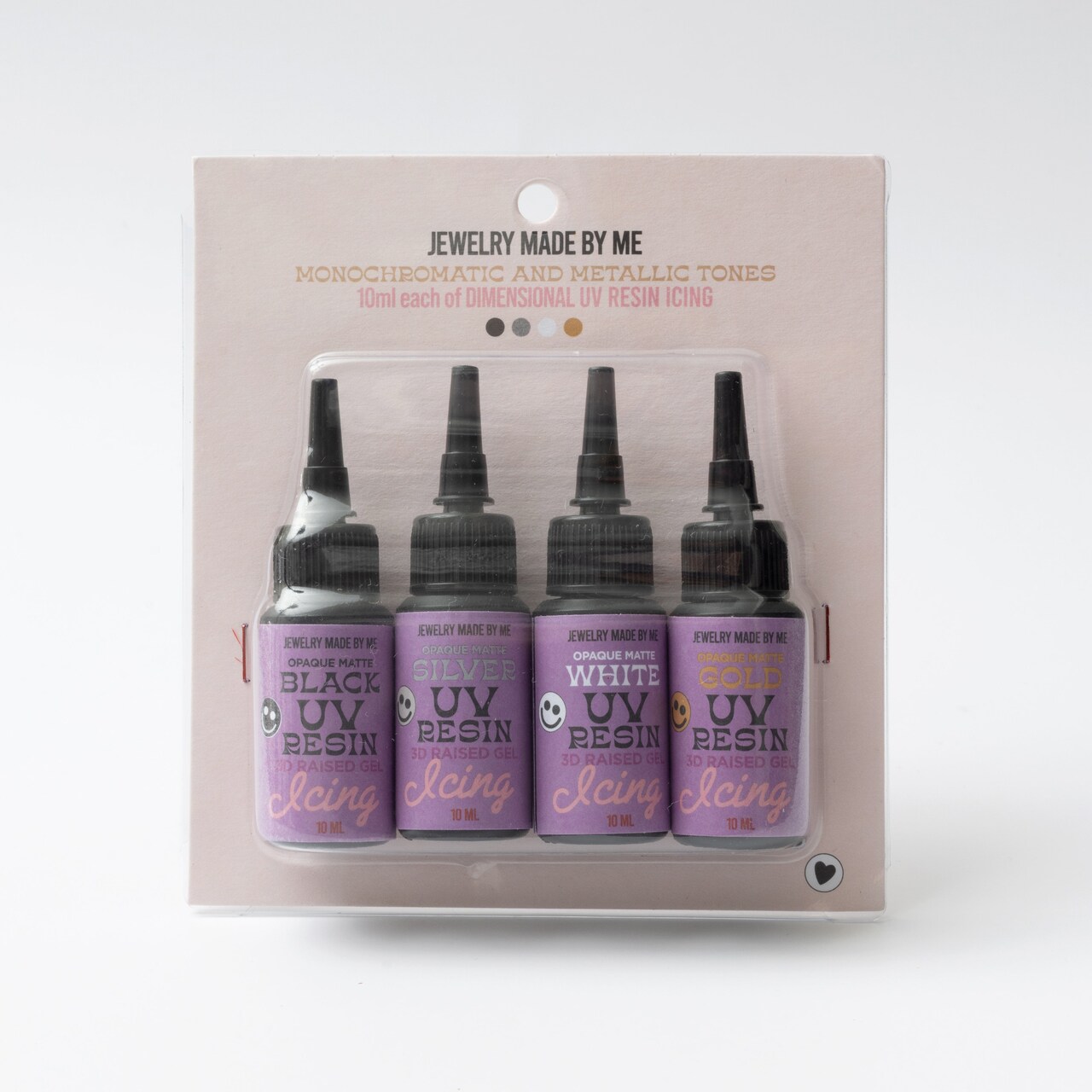 Resin Craft By Me™ Neutral Assortment UV Resin Icing 10ml 4pc